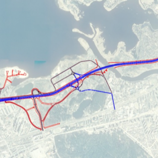 Development of perspective scheme “Northern crossing overDaugava detailed planning transport connection with motorroad A2”