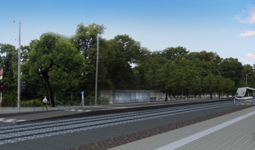 Traffic flow survey and modeling for low floor tramway route  in section Radio circle – Bergi, Riga